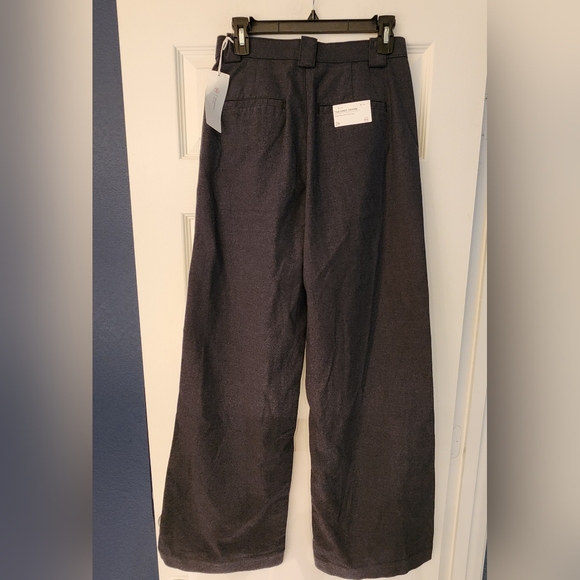 AG Adriano Goldschmied Tailored Devin Ultra Wide Leg Pants in Oxford Blue - Picture 6 of 16